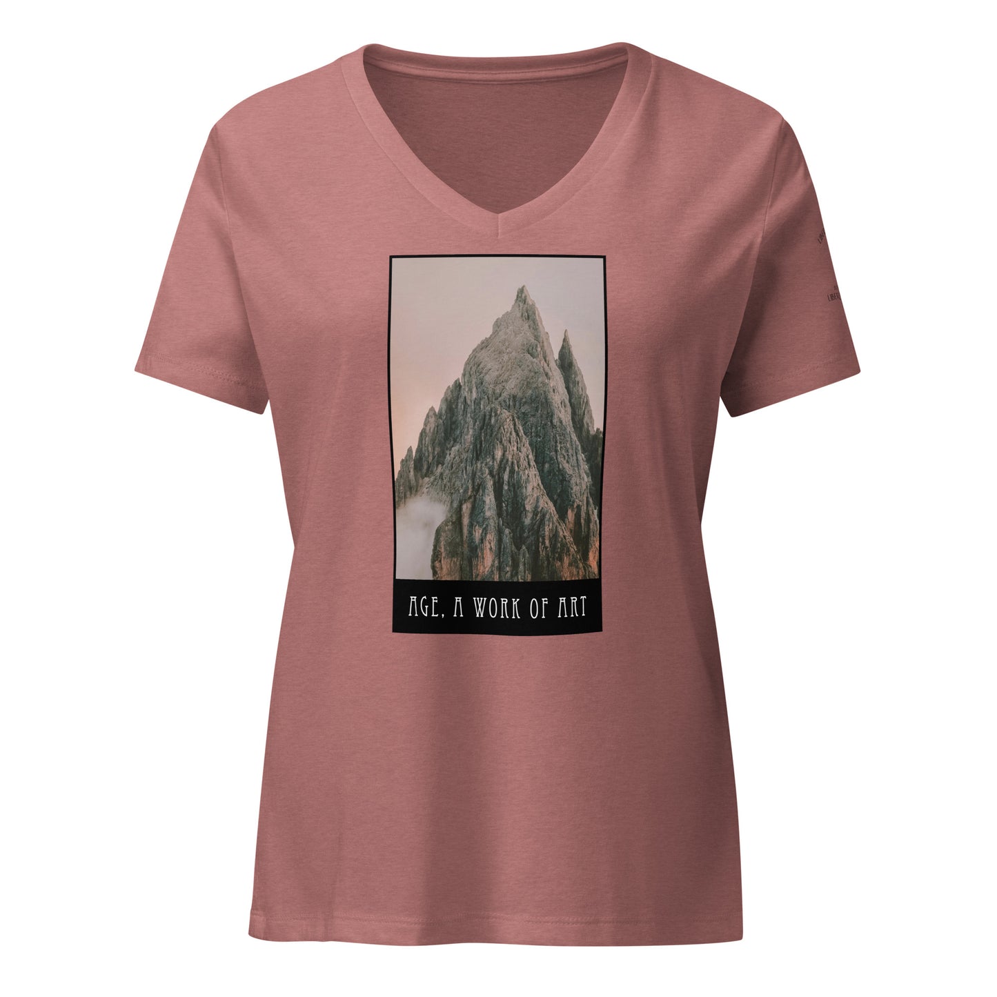 Age, A Work of Art – Women’s V-Neck T-Shirt