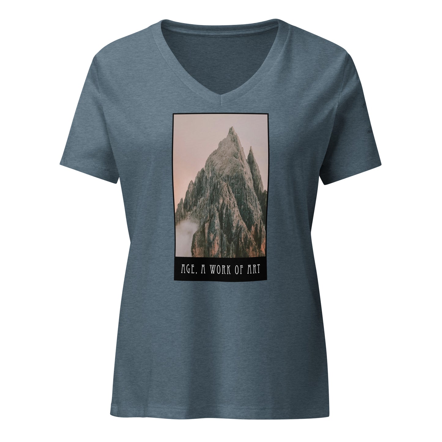Age, A Work of Art – Women’s V-Neck T-Shirt