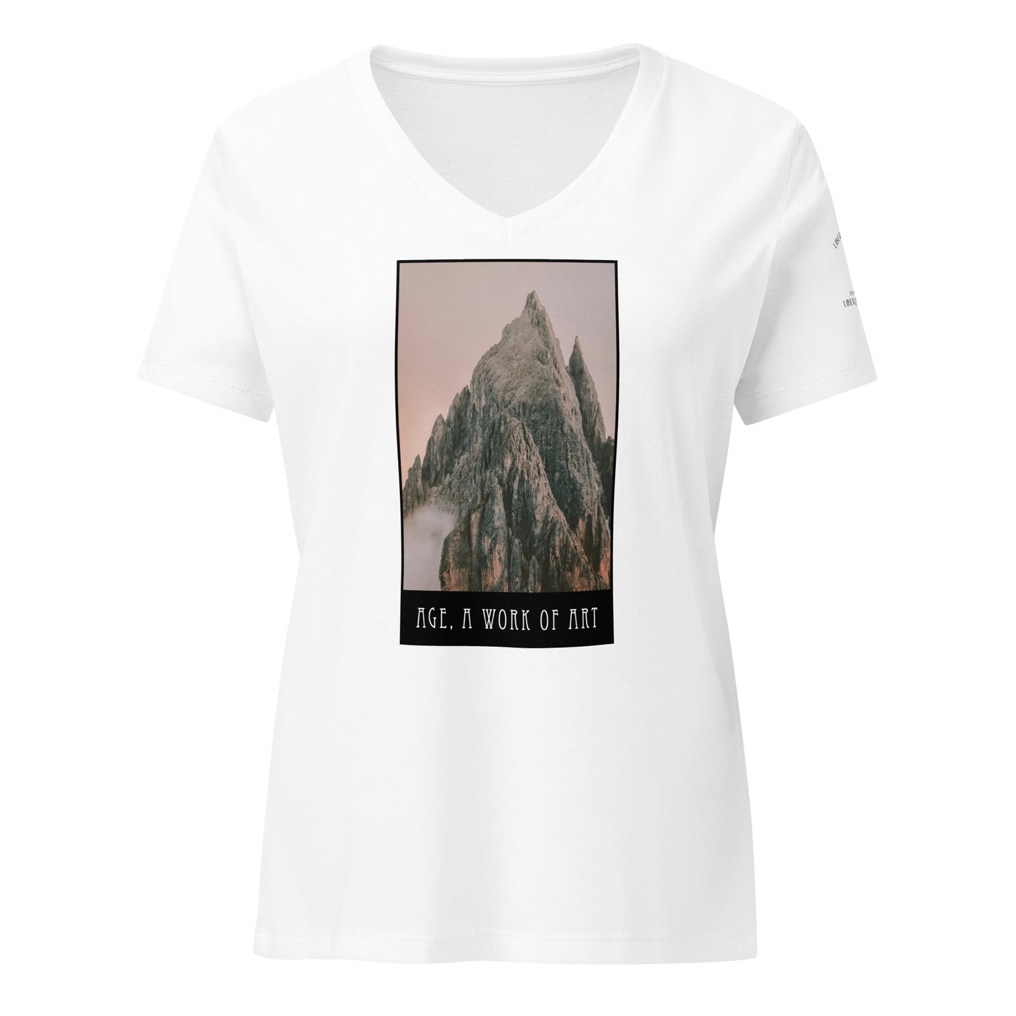 Age, A Work of Art – Women’s V-Neck T-Shirt