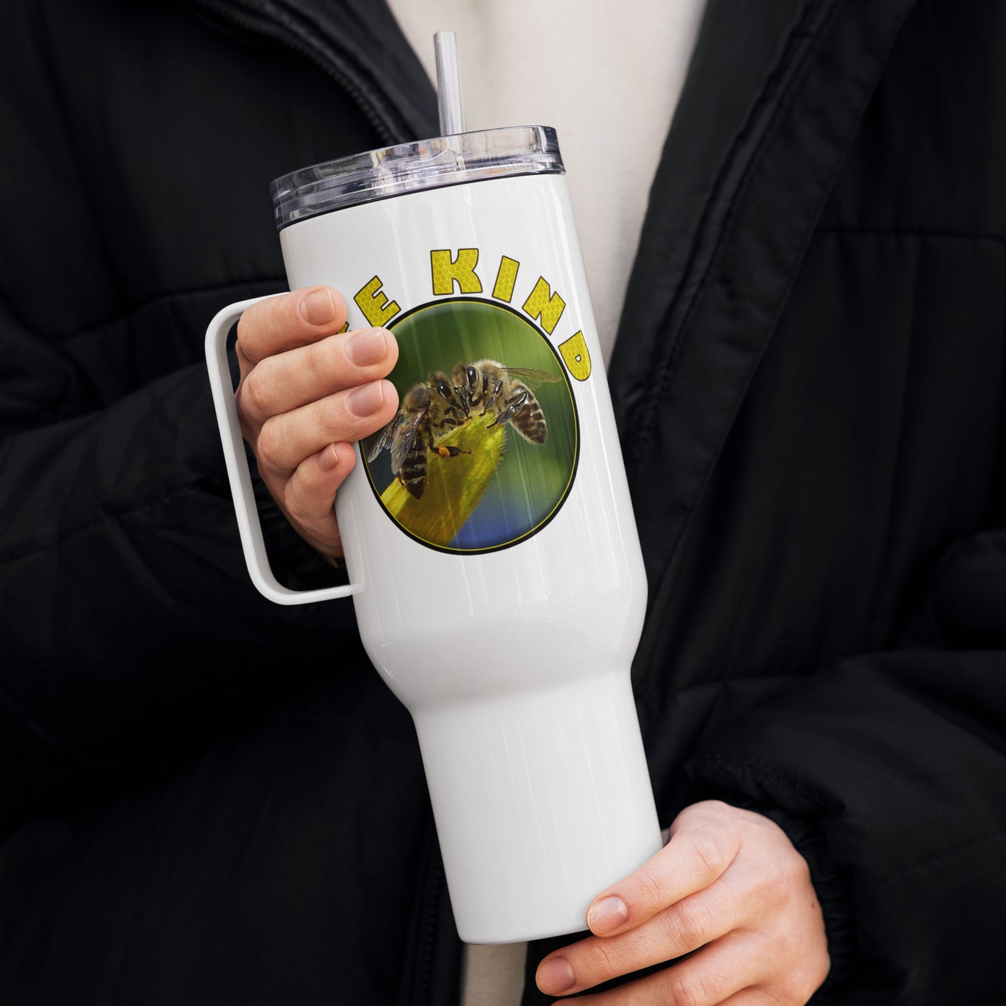 Bee Kind - Stainless Steel Travel Mug