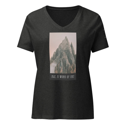 Age, A Work of Art – Women’s V-Neck T-Shirt