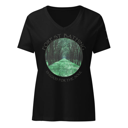 Forest Bathing is Good for the Soul – Women’s V-Neck T-Shirt